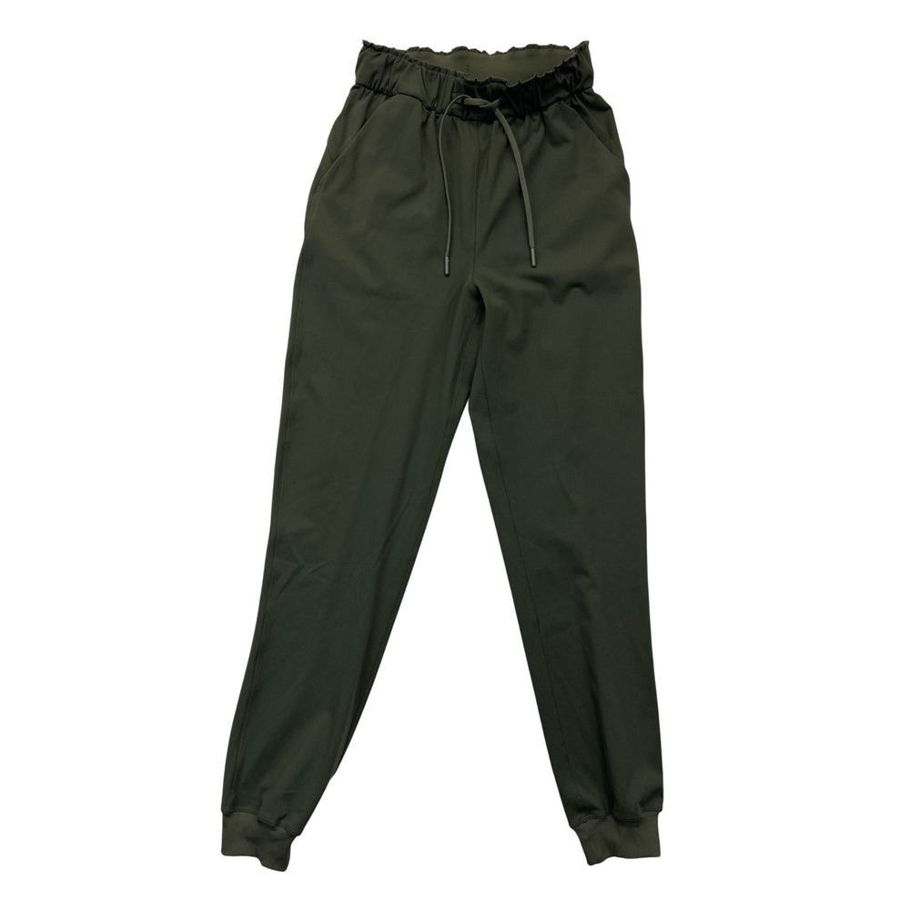 Lululemon Jogger‎ Women 2 Dark Olive Keep Moving High-Rise Luxtreme Pants